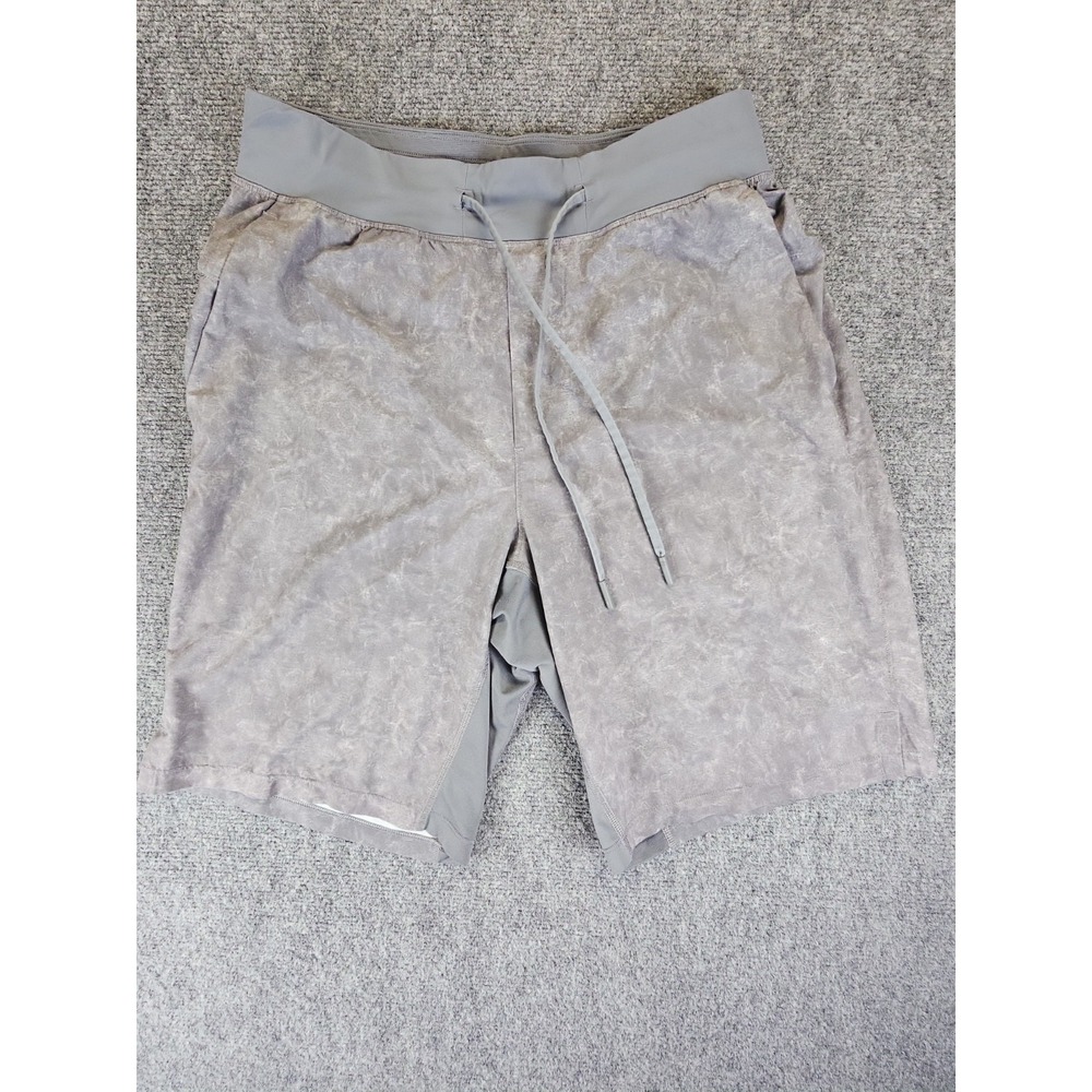 Lululemon The Short Men Small Grey Marbled Athletic Training Gym 9in Inseam 1687